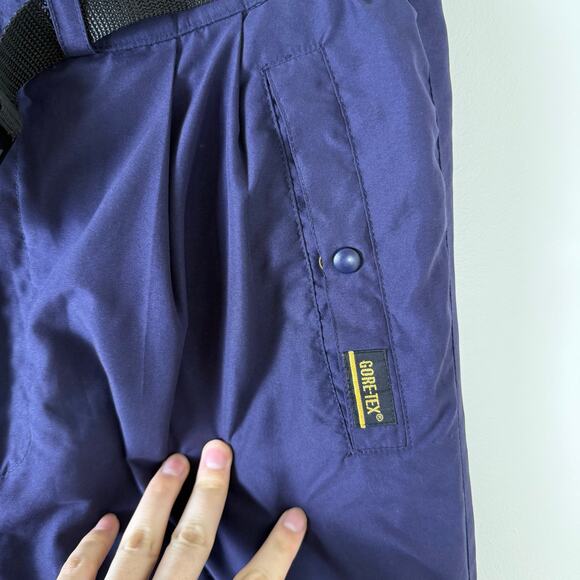 Vintage 1990s Sun Mountain Goretex Mountain Pants Size L Blue - Picture 2 of 8